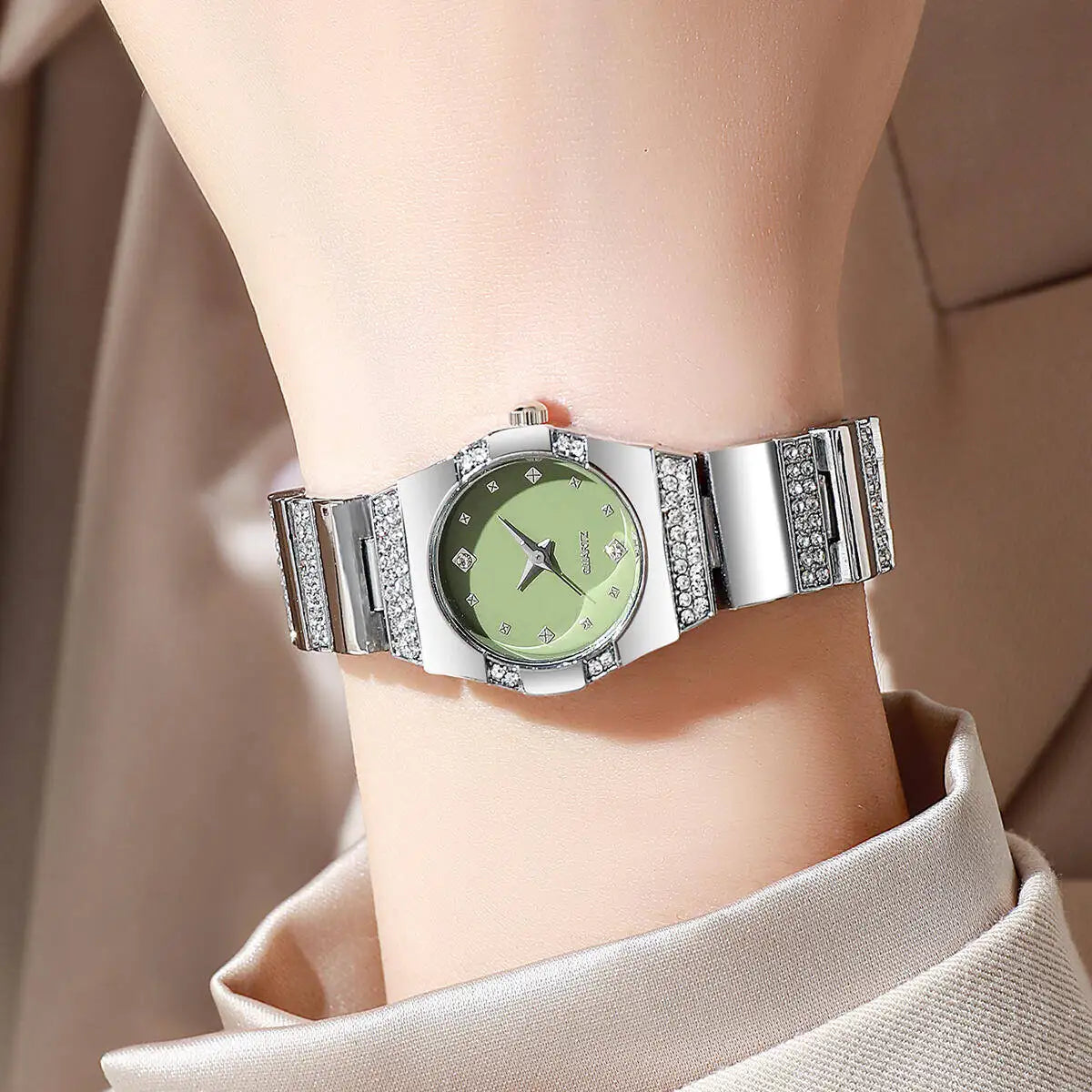 Luxury Rhinestone Women Watches Fashion Small Dial Quartz Watch Steel Strap Wristwatches for Girls Clock Reloj Mujer