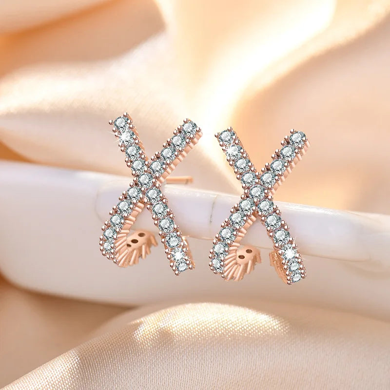 925 Sterling Silver Earrings stud High Quality For Women Exquisite Student Girlfriend Jewelry Accessories Wedding Fashion Gift