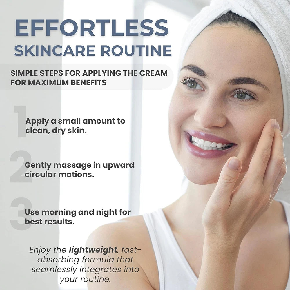 New Collagen Face Moisturizer Anti Aging Effect Reducing Wrinkles Face Cream Peptide Rejuveneting Skin Elasticity and Hydration