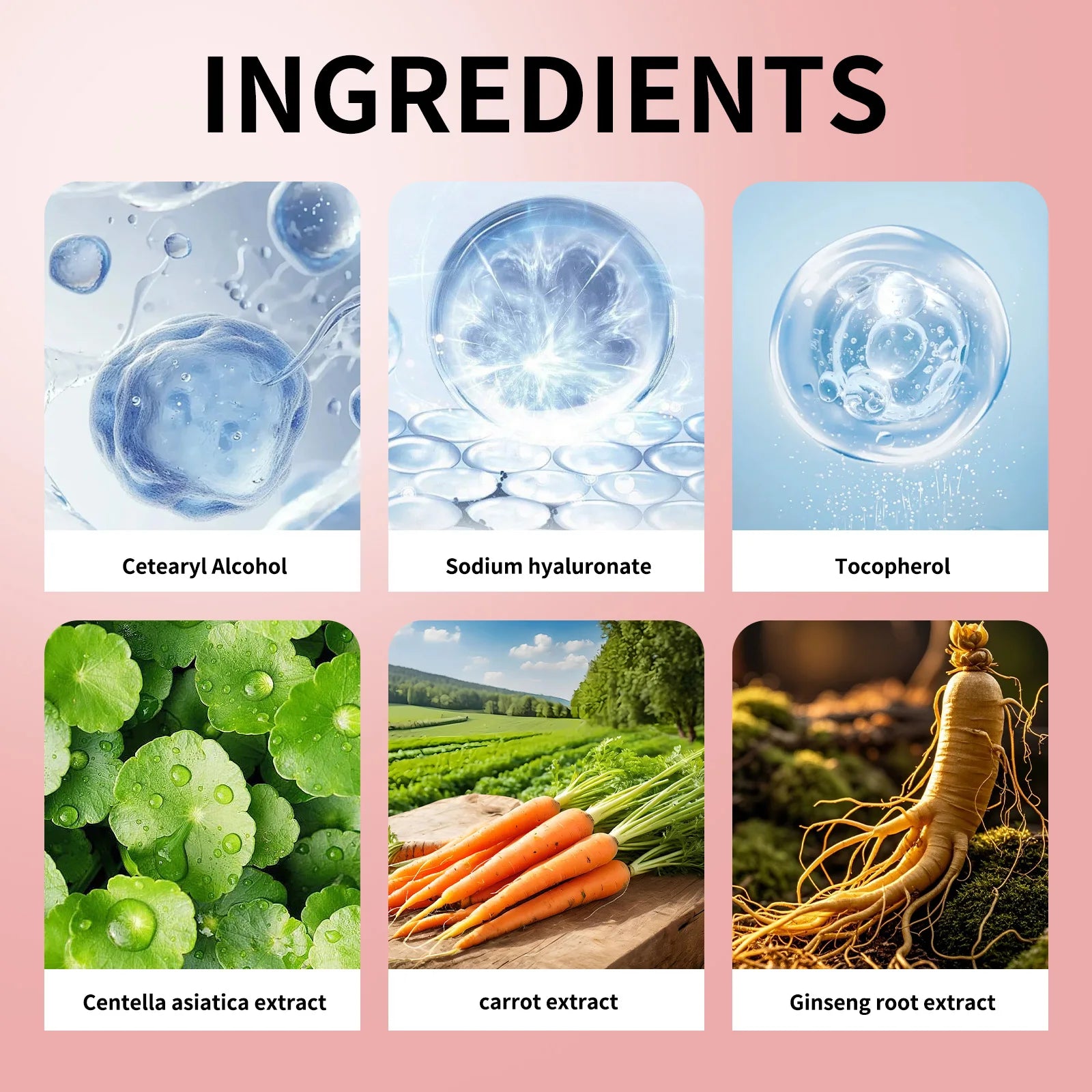 Glowing & Moisturizing Eye Cream - Dark Circle & Fine Line Reduction, Hydrating Eye Treatment with Hyaluronic Acid & Centella