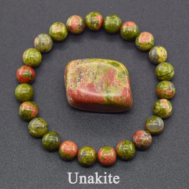 Genuine Tree Patterned Agates Beads Bracelet Woman Real Natural Moss Agates Bracelets Man Energy Stones for Healing Fengshui