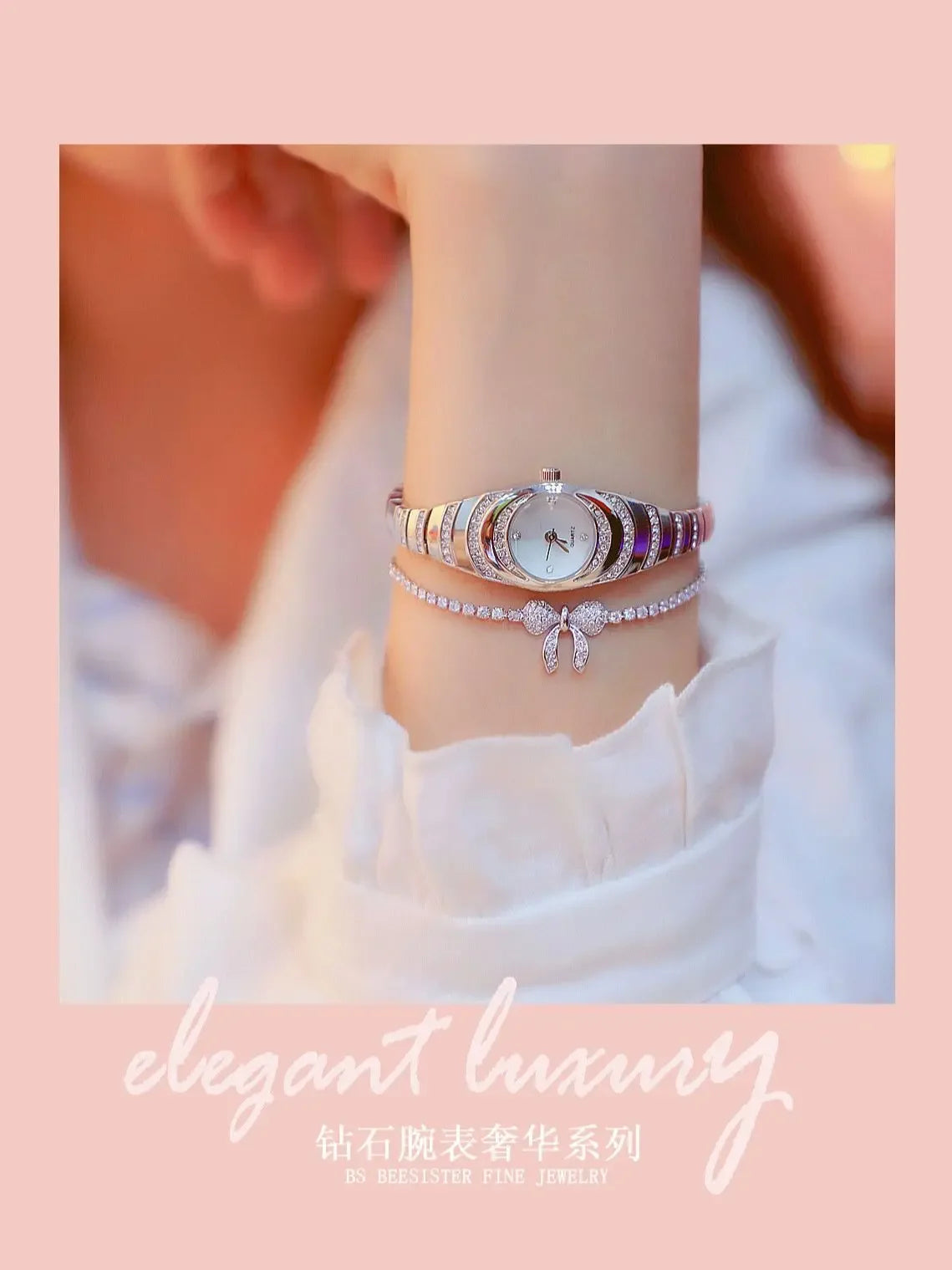 Ladies Quartz Wrist Watches Dress Watch Women Crystal Diamond Watches Gold Silver Clock Women Montre Femme