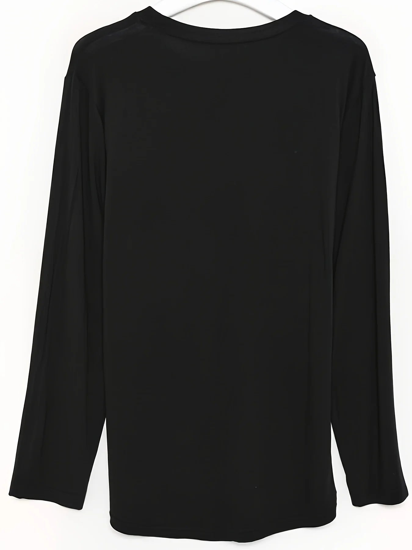 Women's Autumn 100% Cotton Casual Loose Christmas Wine Cup Christmas Hat Pattern Printed Round Neck Long Sleeve T-shirt Top