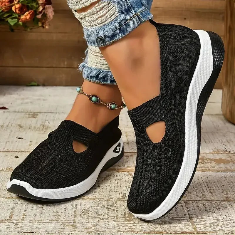 New Middle aged and Elderly Women's Shoes Spring Casual Shoes Mom Shoes Soft soled Breathable Sports Shoes 2025 Women's