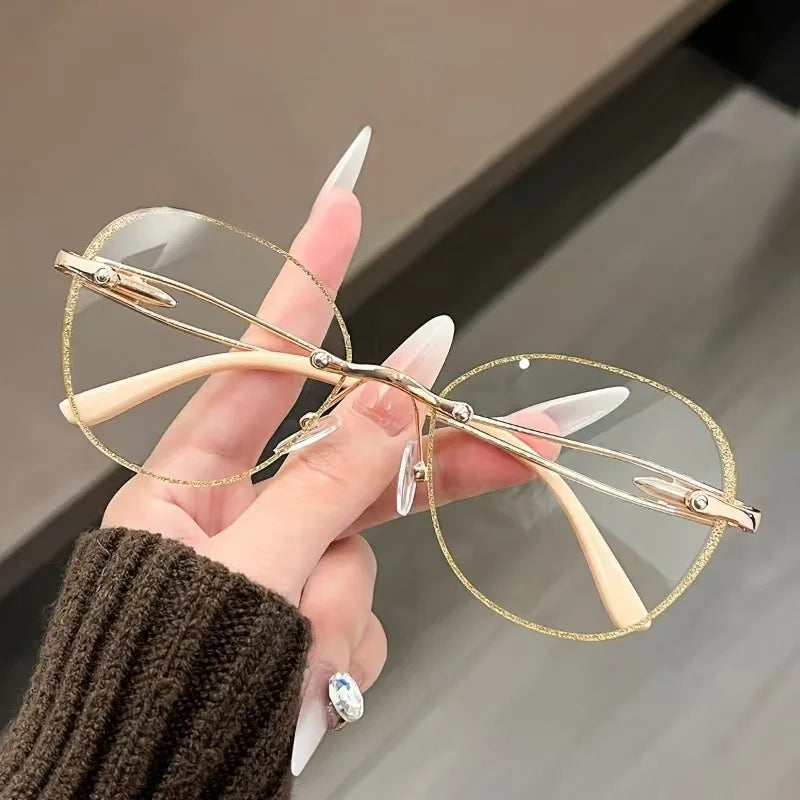 2025 Whitening Reading Glasses Fashionable High-end Glasses Frame For Women High-definition Ultra-light Reading Glasses JH258