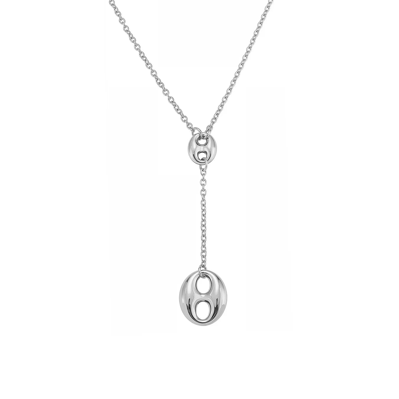 Nivora Double Pig Nose Clasp Pendant Stainless Steel Y Shape Chain Necklaces For Women Wedding Charm Drop Choker Women Jewelry