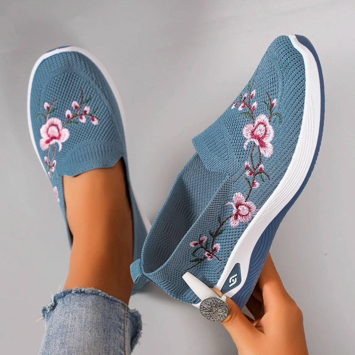 Women's summer breathable mesh flat shoes women's shoes casual sneakers shoes, clearance free shipping