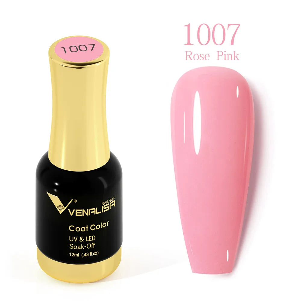 #1004 VENALISA Nail Gel Polish Hema TPO Free Semi Permanent Jelly Nude Pink Color Soak Off UV LED Ultra Diamond Varnish 12ml