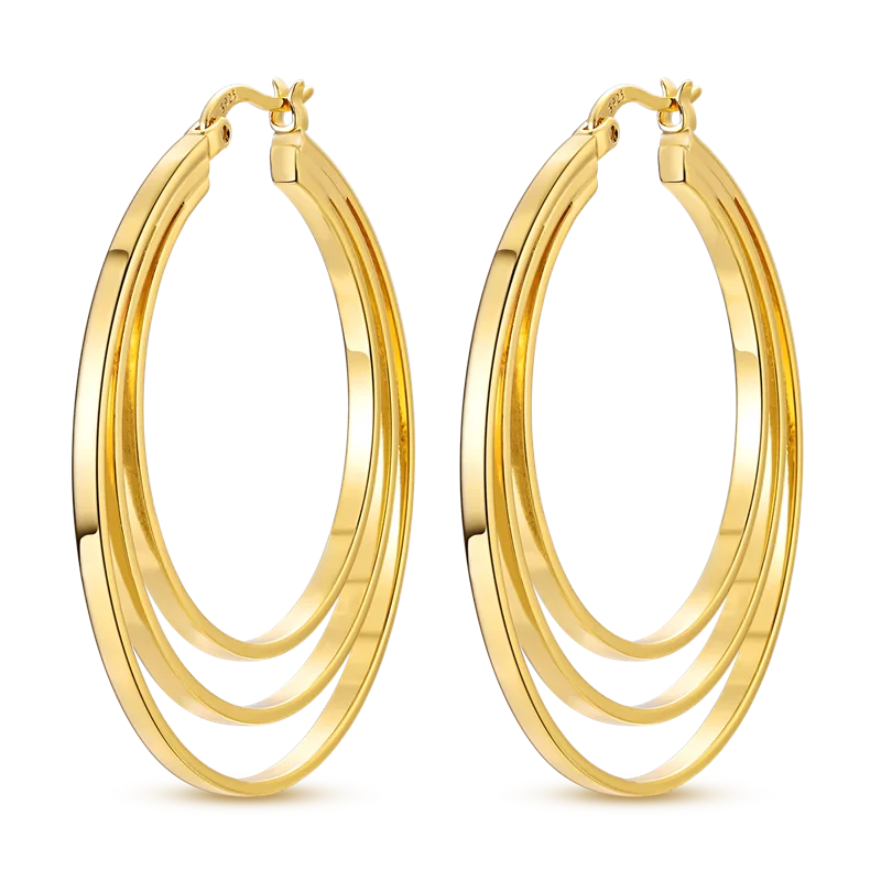 Ladies' Gold Earrings 925 Pure Silver Tree of Life Earrings, Birthday, Wedding, Engagement Party Fashion Jewelry Gifts 2025 New