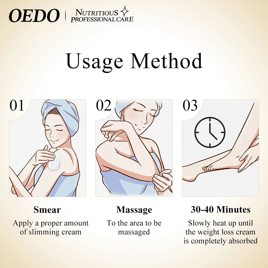 【Local Shipping】Hyaluronic Acid Ginseng Anti Cellulite Shaping Create Body Shaping Cream Fat Burning Belly Skin Tighten Cream