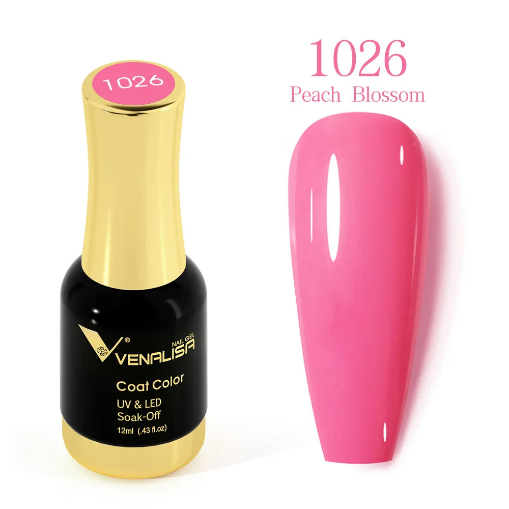 #1004 VENALISA Nail Gel Polish Hema TPO Free Semi Permanent Jelly Nude Pink Color Soak Off UV LED Ultra Diamond Varnish 12ml