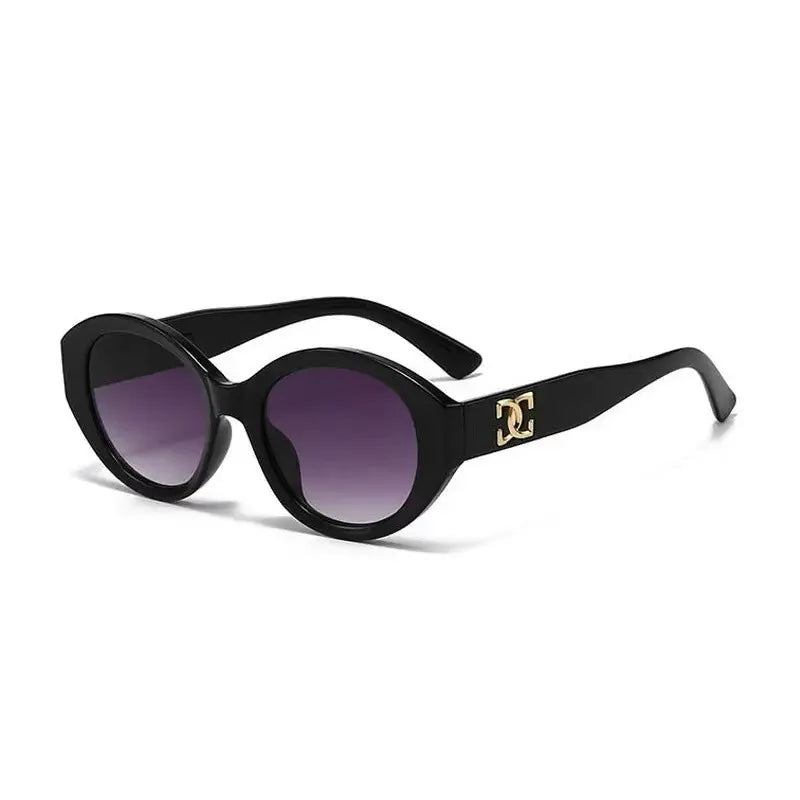 2025 Luxury Brand Men Women Fashion Sunglasses Small Round Designer Glasses Unisex Trending Eyewear Gradient UV400