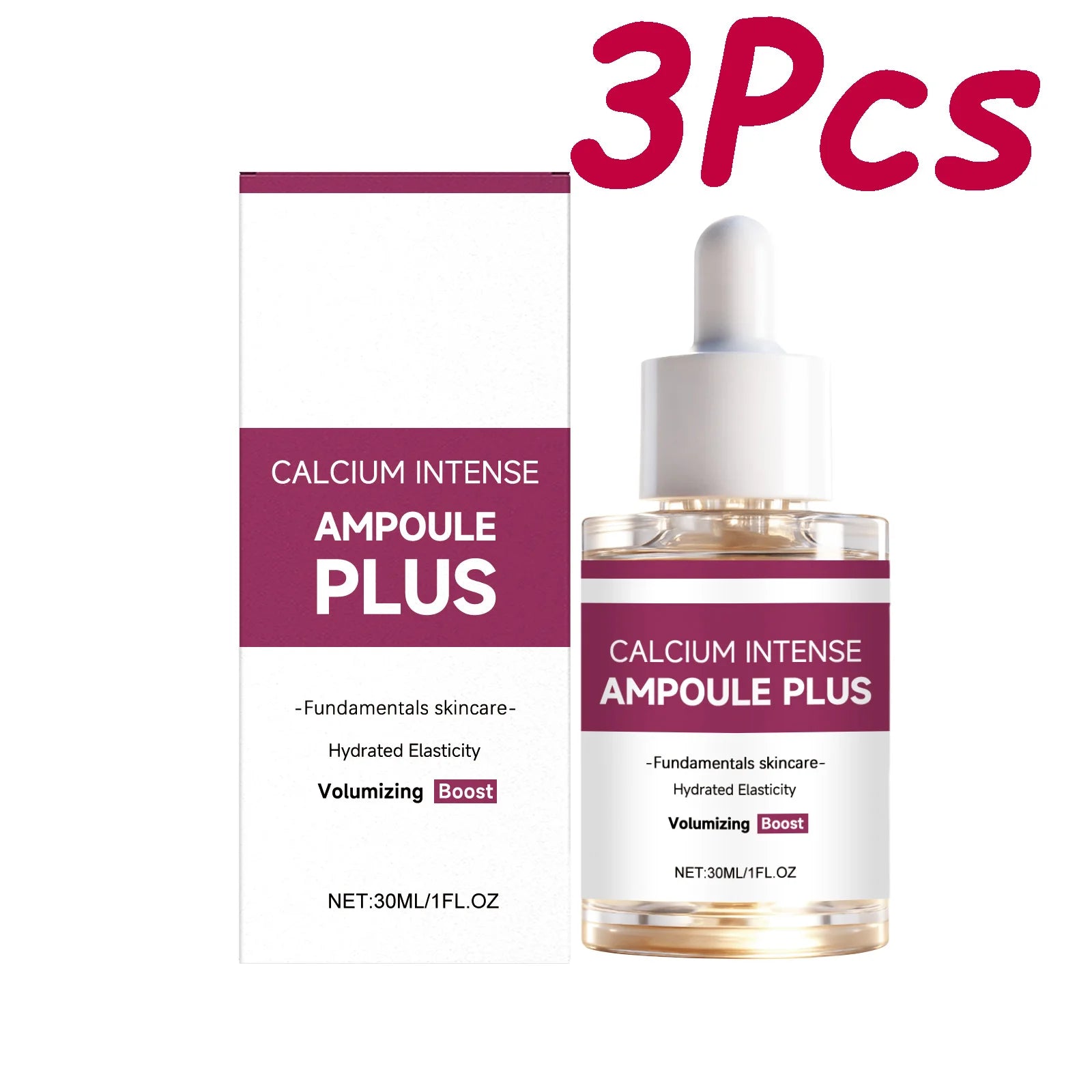 Calcium Intense Ampoule Plus with Collagen Moisturizing Essence Firming Smoothing Brightening Revitalizing Hydrating Face Serum