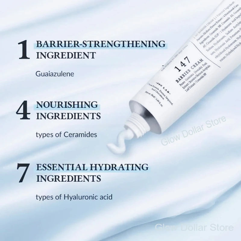 Korean 345 Relief Cream and 147 Barrier Cream Daily Skin Barrier Care Niacinamide Moisturize Cream Deep Hydrating Face Care 50ml