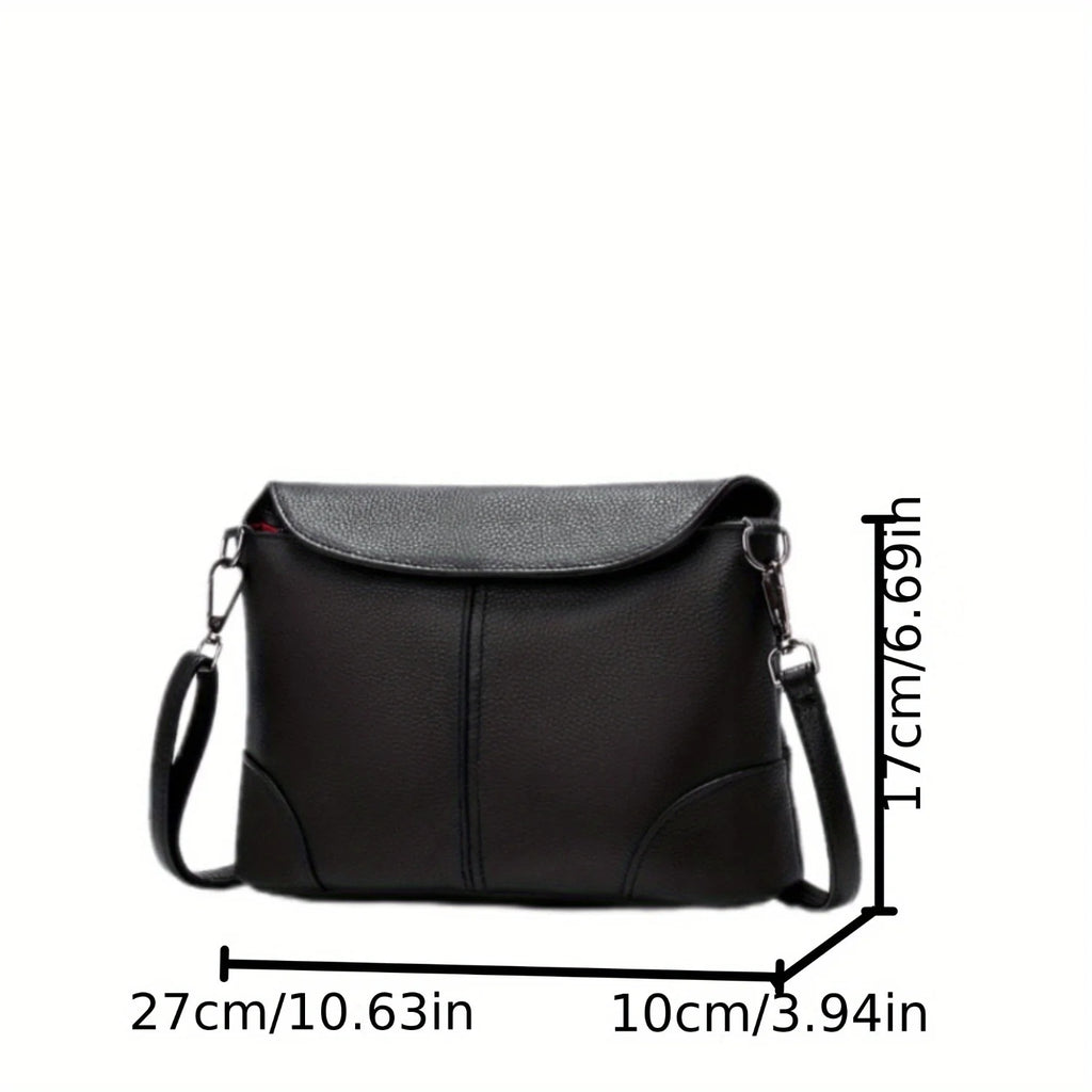 2025 new solid color ladies fashion shoulder bag, casual and simple ladies crossbody bag, large capacity ladies commuter bag