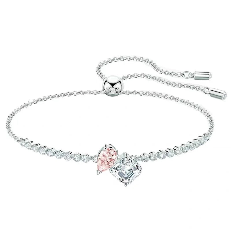 Original Geometric Charms Teardrop Jewelry Necklace Fine Jewelry Set Women Water Drop Bracelet Earrings Ring Romantic Gift