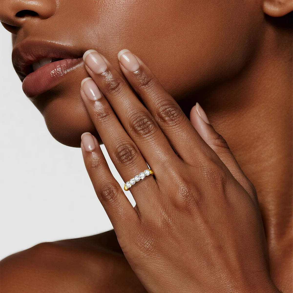 Szjinao 14K Gold Filled Rings For Woman 1.0CT 3.5mm Moissanite Diamond Wedding Jewelry No Tarnish Engagement Lady Gift Wholesale