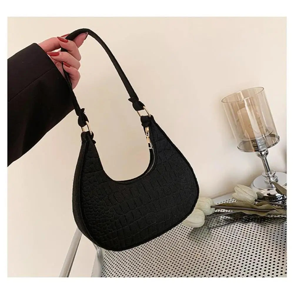 New Woman Soft Plush Handbags Shoulder Bag Fashion Autumn And Winter Korean Version Simple Crossbody Bags For Traveling Shopping
