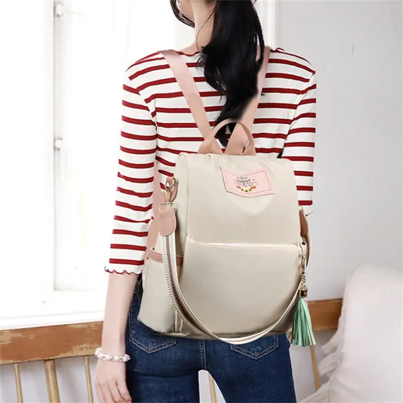 Women's Oxford Cloth Shoulder Bag High Quality Large Capacity Bags Ladies New Backpack Woman Color Tote Women Shoulder Backpacks