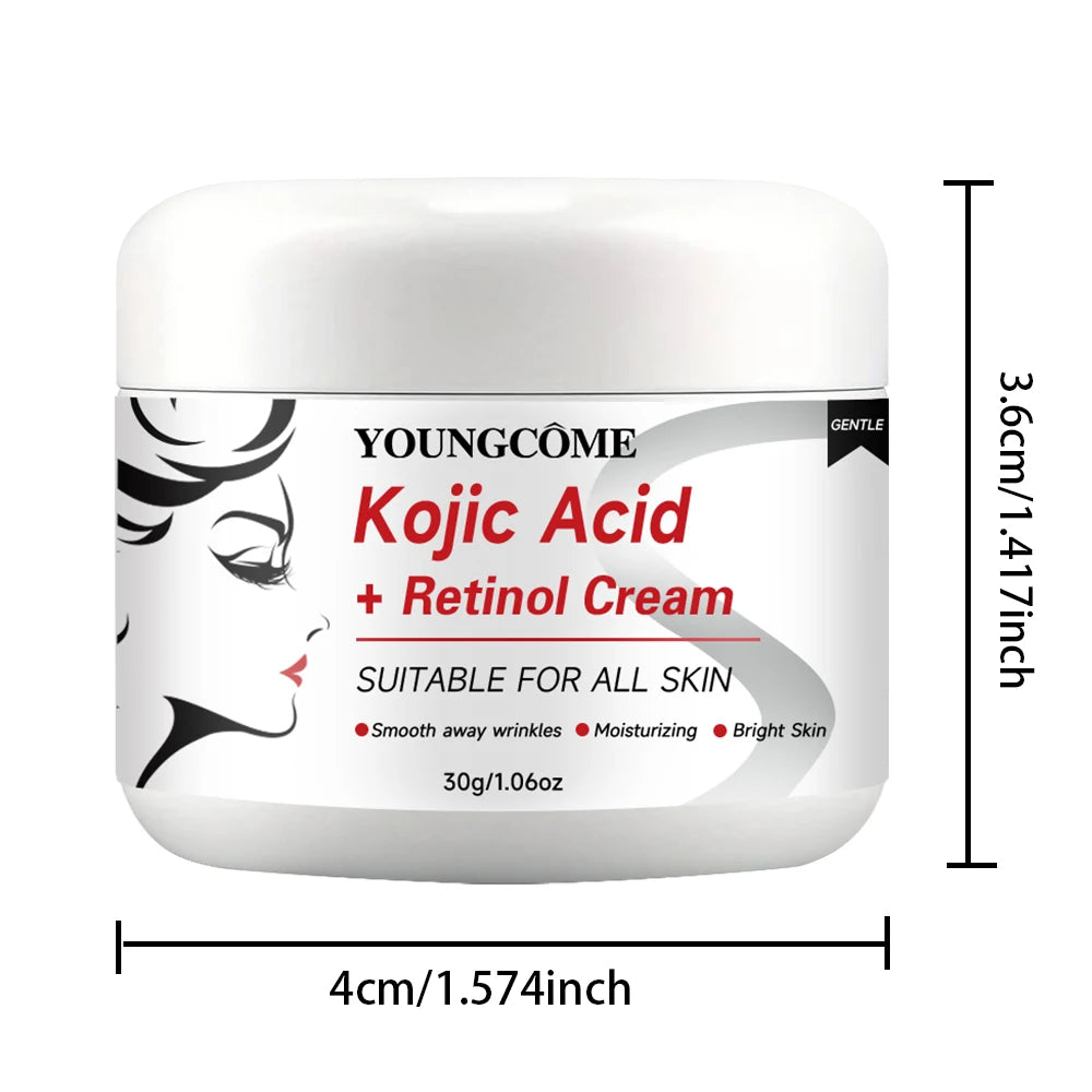 Kojic Acid+Retinol Cream,Anti-aging Cream Remove,Smooth wrinkles Face Cream For Moisturizer Whitening Brighten Skin Products