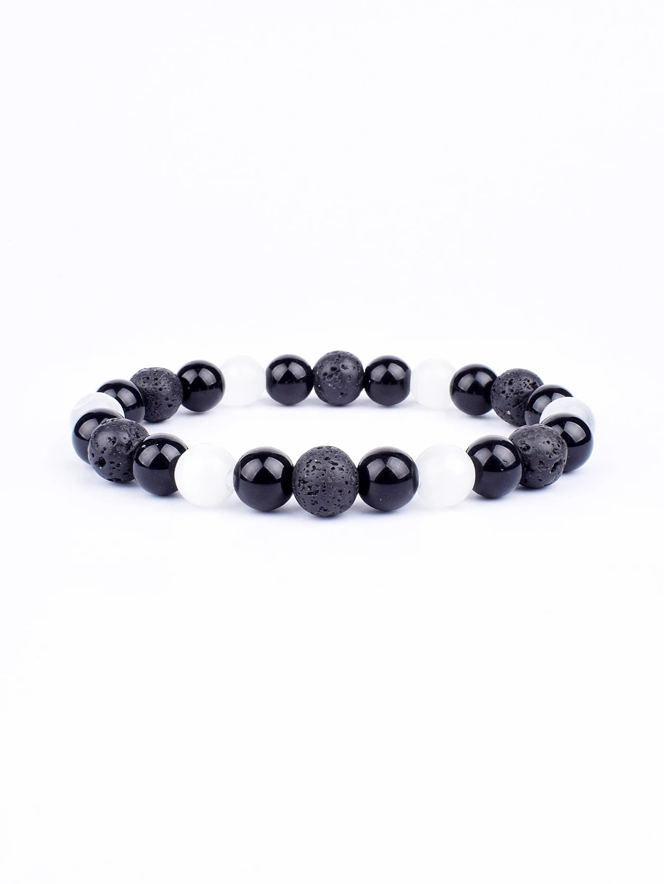 Triple Power Beaded Bracelet Tiger's Eye for Courage Obsidian Grounding & Pyrite for Wealth Natural Stones Healthy Care Jewelry