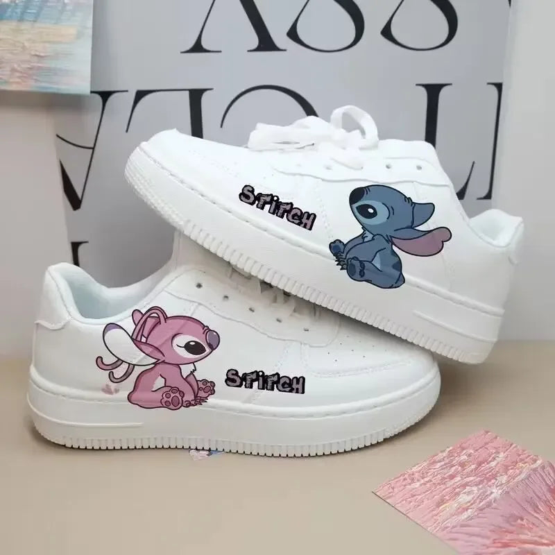 New Disney women cartoon Stitch cute Casual shoes soft sports shoes for girlfriend lady gift EU size 35-44