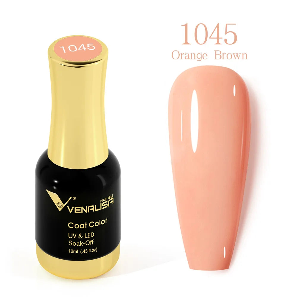 #1004 VENALISA Nail Gel Polish Hema TPO Free Semi Permanent Jelly Nude Pink Color Soak Off UV LED Ultra Diamond Varnish 12ml