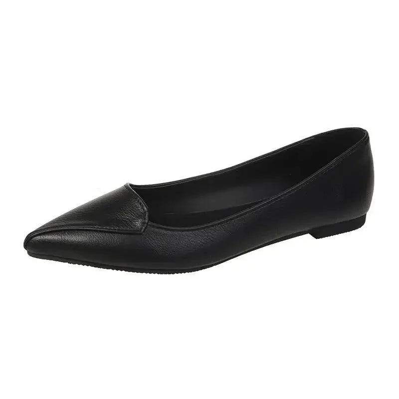 Simple Solid Coloured Women's Flats Classic Fashionable Style Pointed Toe Suitable for Business Office Comfortable To Wear
