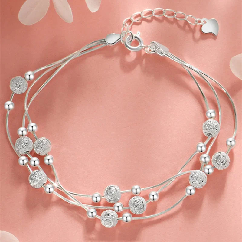 925 Sterling Silver Bracelet Fashion Multiple Styles Bracelet Chain For Women Fashion Luxury Charm Bracelet Wedding Jewelry Gift