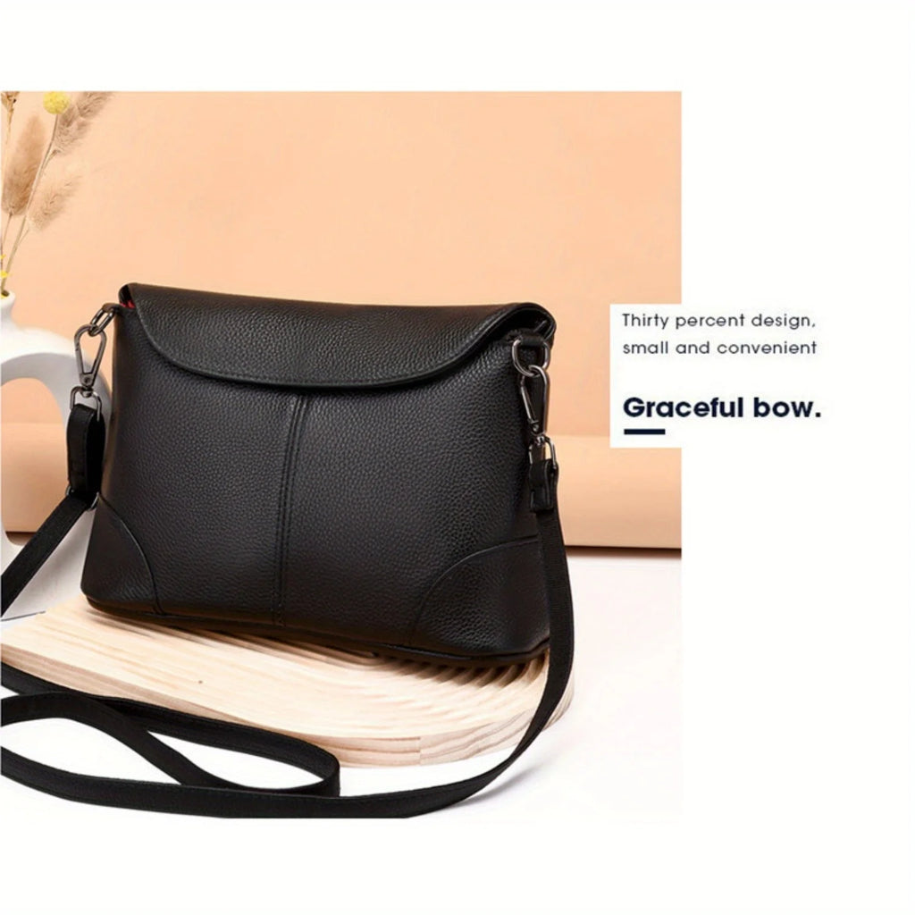 2025 new solid color ladies fashion shoulder bag, casual and simple ladies crossbody bag, large capacity ladies commuter bag