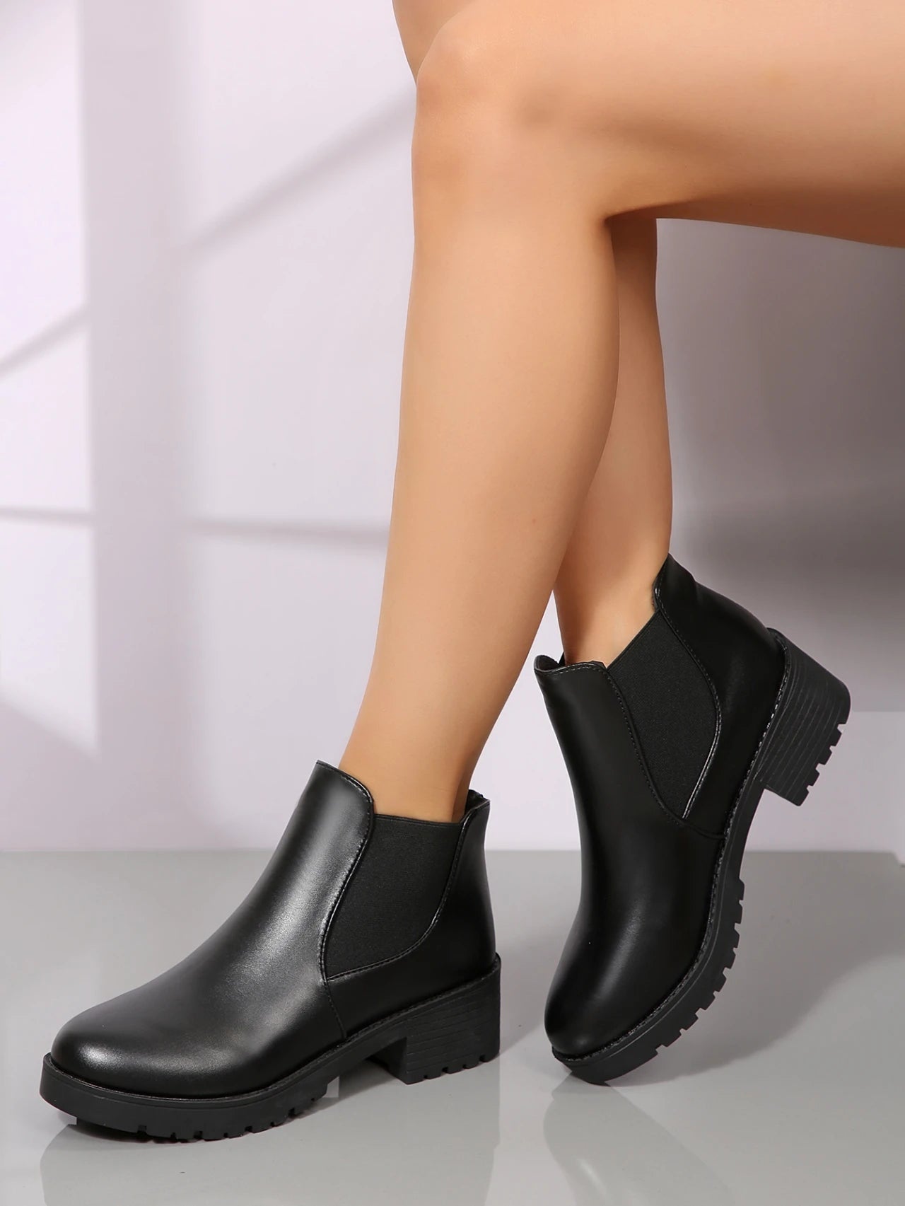 2025 Summer New Women's Fashion Short Boots High Heels Round Head Fashion Boots Casual Versatile Women's Shoes
