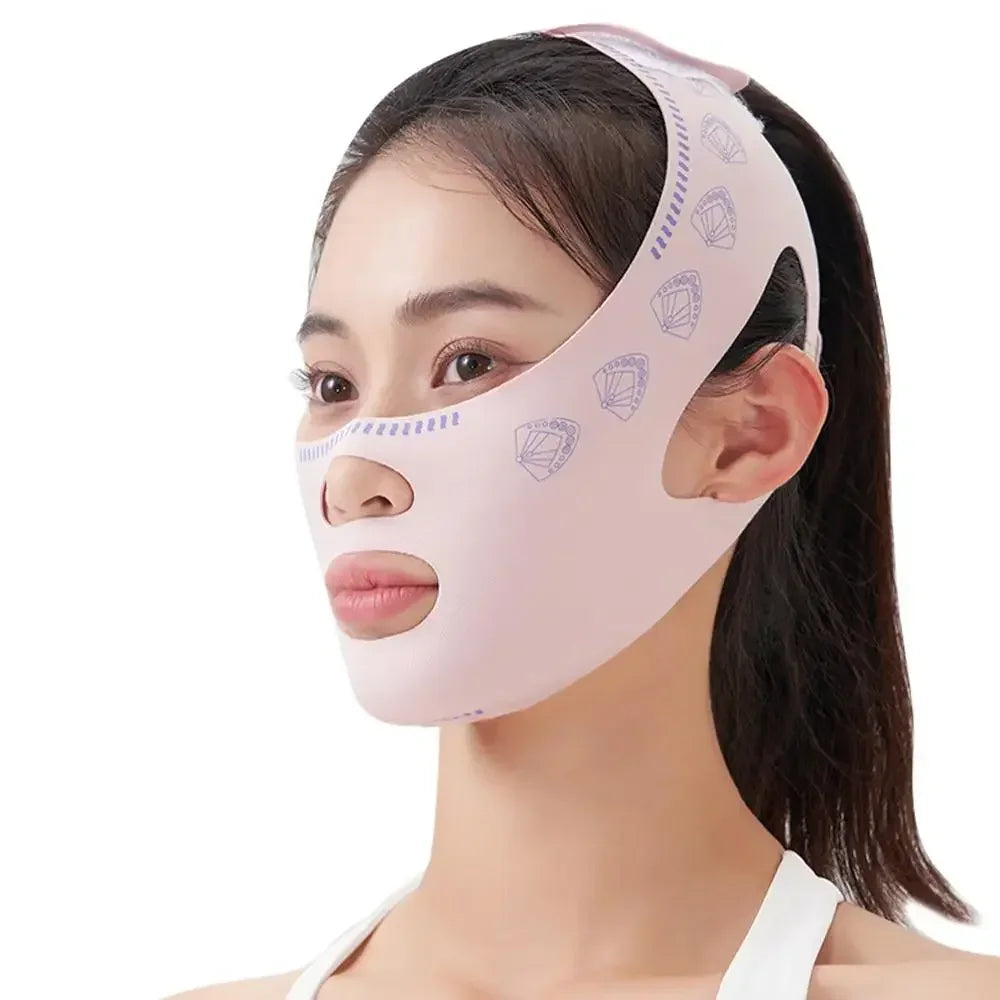 Wholesale Face Thin Mask Reduce Double Chin V-Line Shaping Bandage Anti Wrinkle Bandage Breathable V Face Band Cheek Lift Up