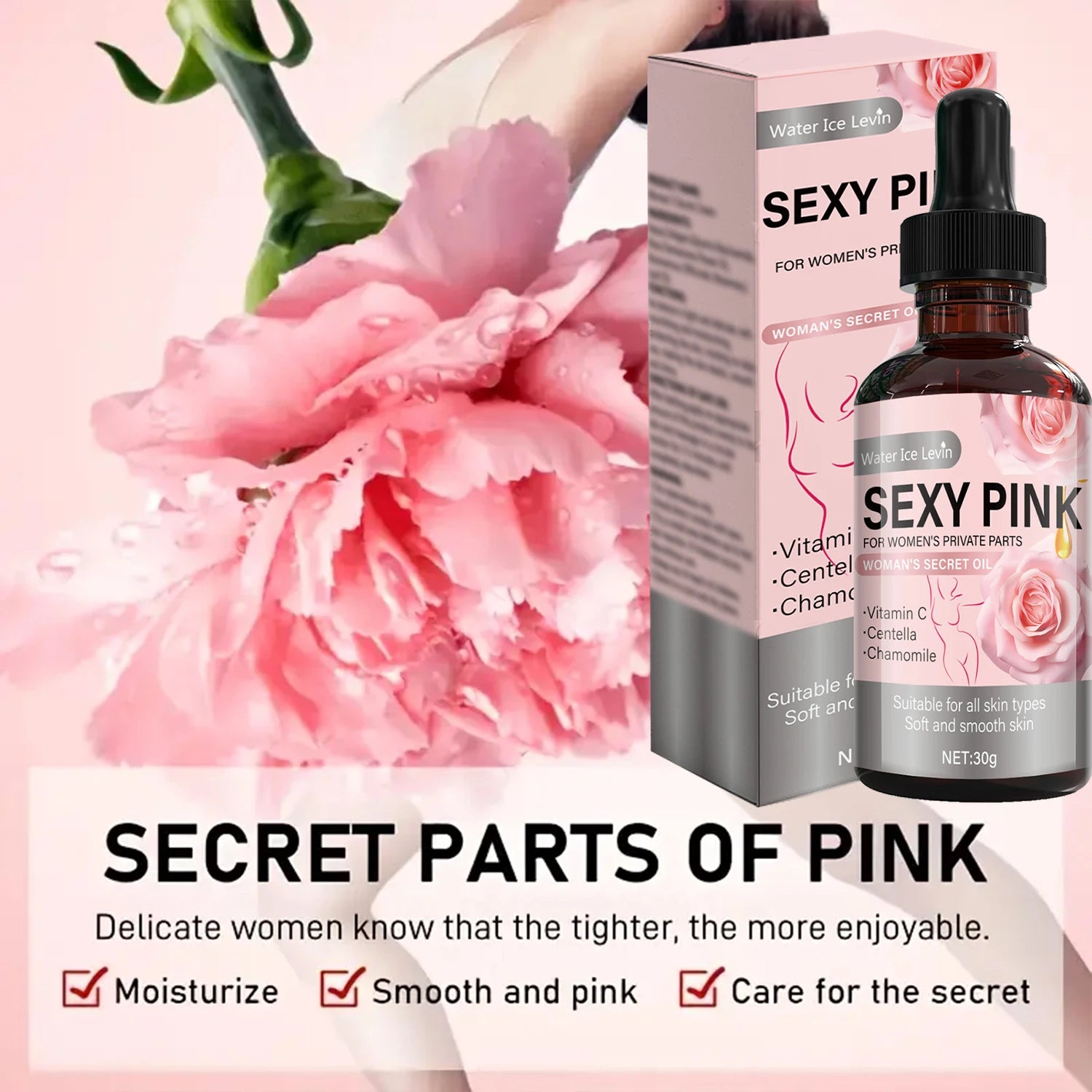 Intimate Moisturizing Cream with Rose & Rosemary - Soothing Protection, Gentle Formula, pH Balance Care, Winter Comfort