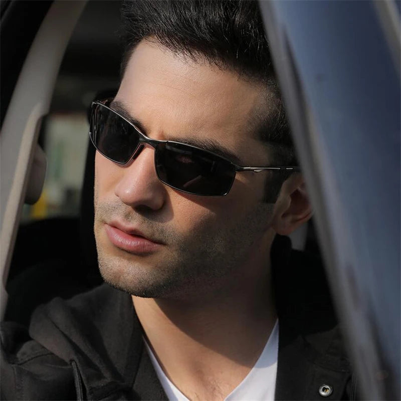 Anti-Glare Square Myopia Sunglasses Men Polarized Fashion Metal Driving Prescription Sun Glasses For Male 0 -0.5 -0.75 To -6.0