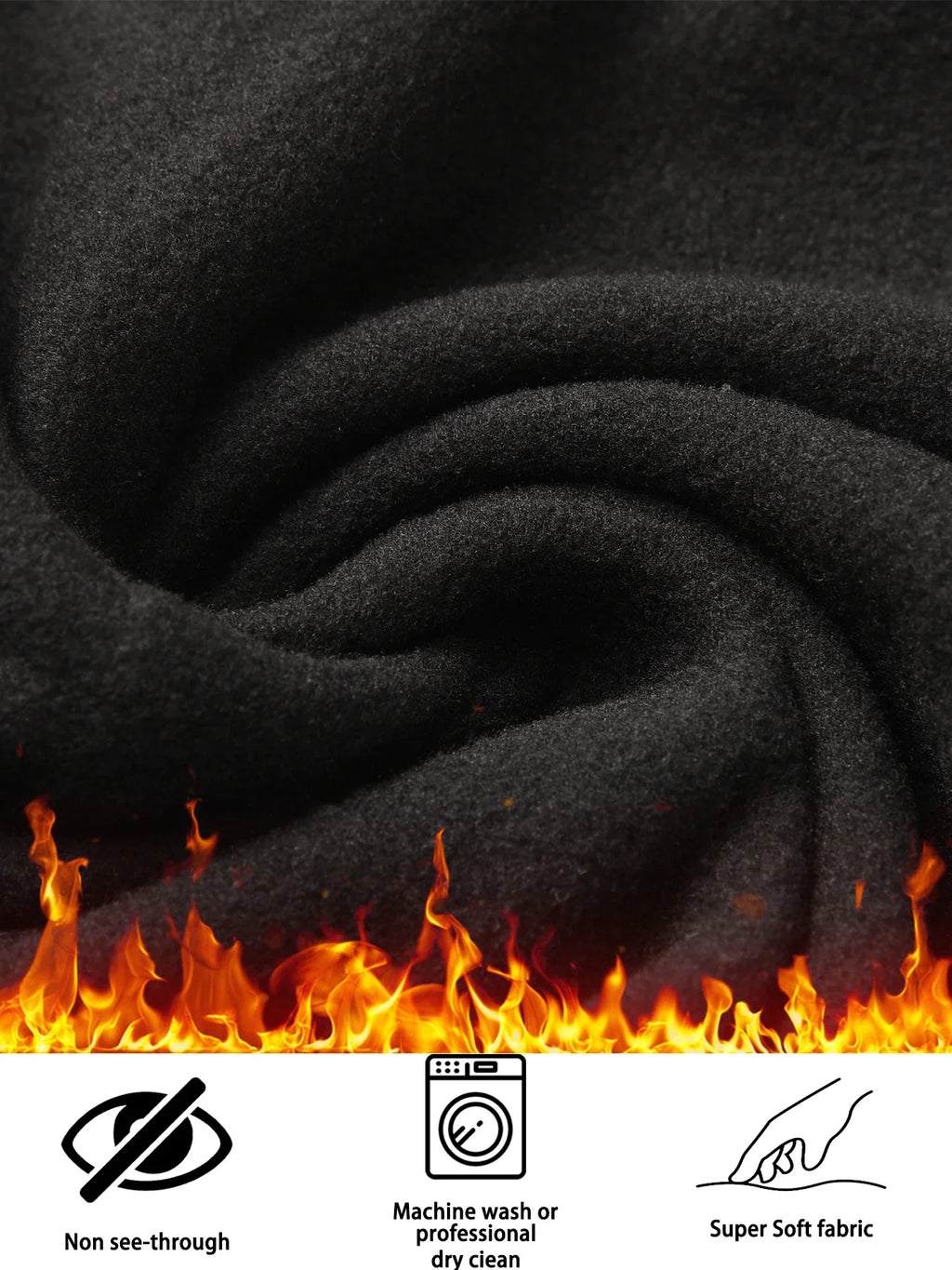 Womens Thermal Fleece Lined High Waisted Leggings. Workout Winter Warm Thick Tights Soft Yoga Pants