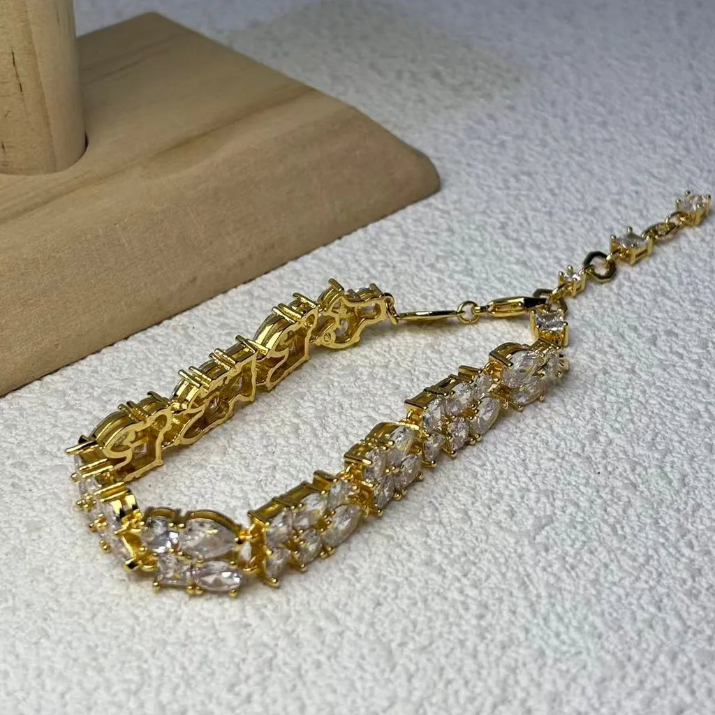 Original Geometric Charms Teardrop Jewelry Necklace Fine Jewelry Set Women Water Drop Bracelet Earrings Ring Romantic Gift