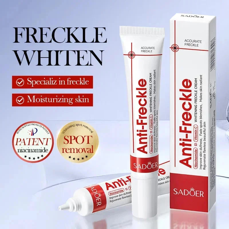 Whitening Freckle Cream Remove Dark Spots Anti Freckle Face Creams Niacinamide Fade Pigmentation Melasma Brighten Skin Care 20g