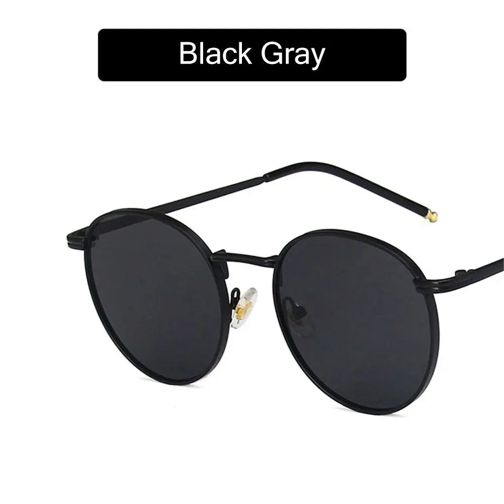Fashion Glasses Fishing Metal Frame Shades Round Sun Glasses Women's Eyewear Women Men Sunglasses