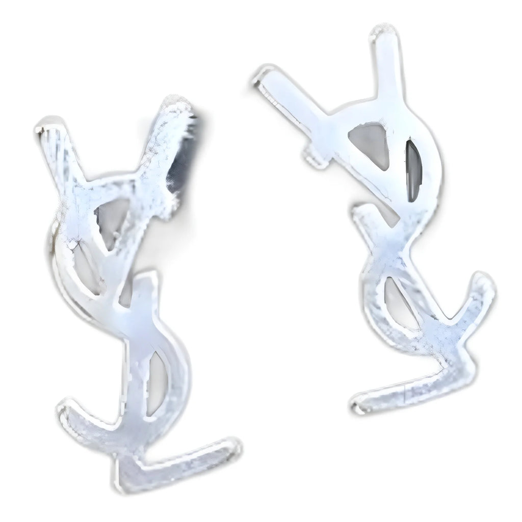 Simple metal sense letter fashion Internet celebrity commuting temperament niche high-end versatile women's earrings