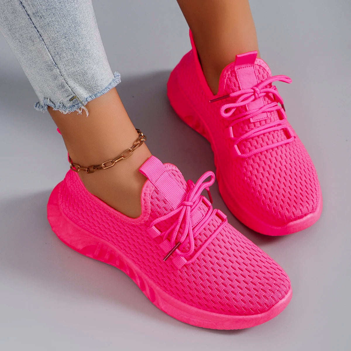 Women's summer breathable mesh flat shoes women's shoes casual sports shoes, clearance free shipping
