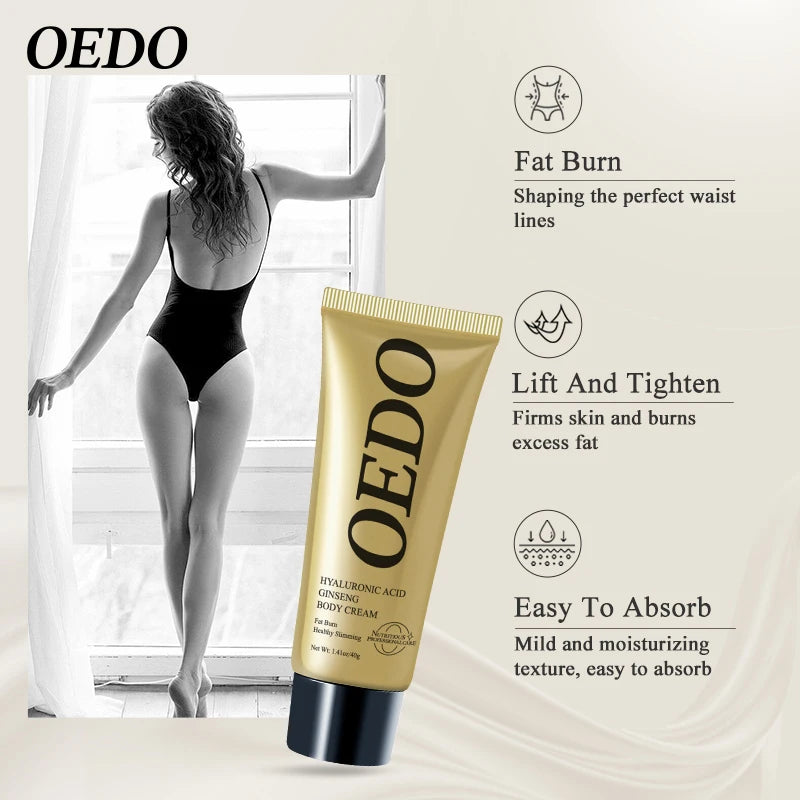 【Local Shipping】Hyaluronic Acid Ginseng Anti Cellulite Shaping Create Body Shaping Cream Fat Burning Belly Skin Tighten Cream