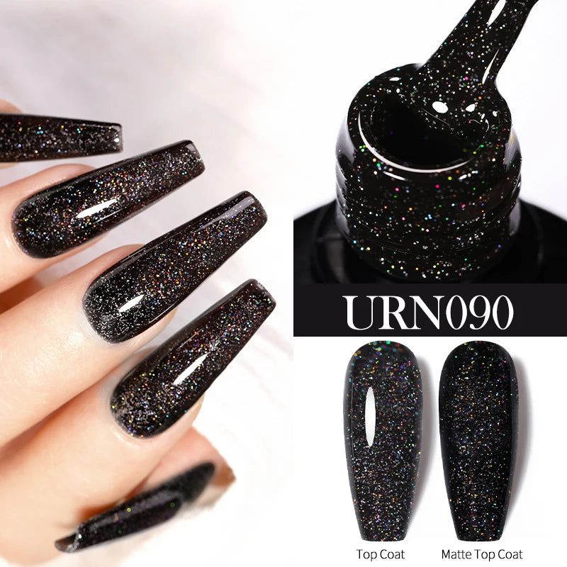 UR SUGAR 7.5ml Nude Glitter Color Nail Gel Polish Semi-permanent Varnish Soak Off Nail Art Base Top Coat UV LED Gel Manicure