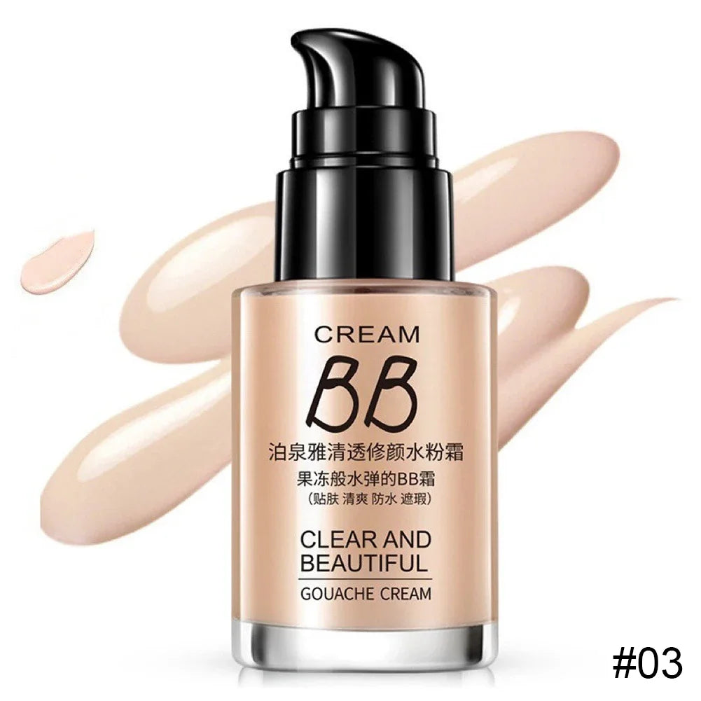 BIOAQUA Face Base Liquid Foundation Makeup Concealer Waterproof Brighten Whitening Long Lasting BB Cream Cosmetics