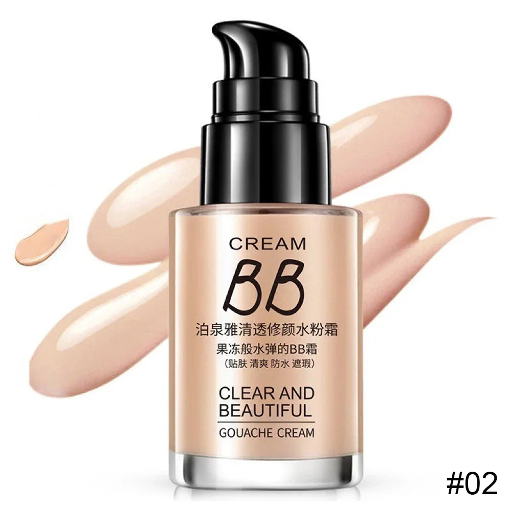 BIOAQUA Face Base Liquid Foundation Makeup Concealer Waterproof Brighten Whitening Long Lasting BB Cream Cosmetics