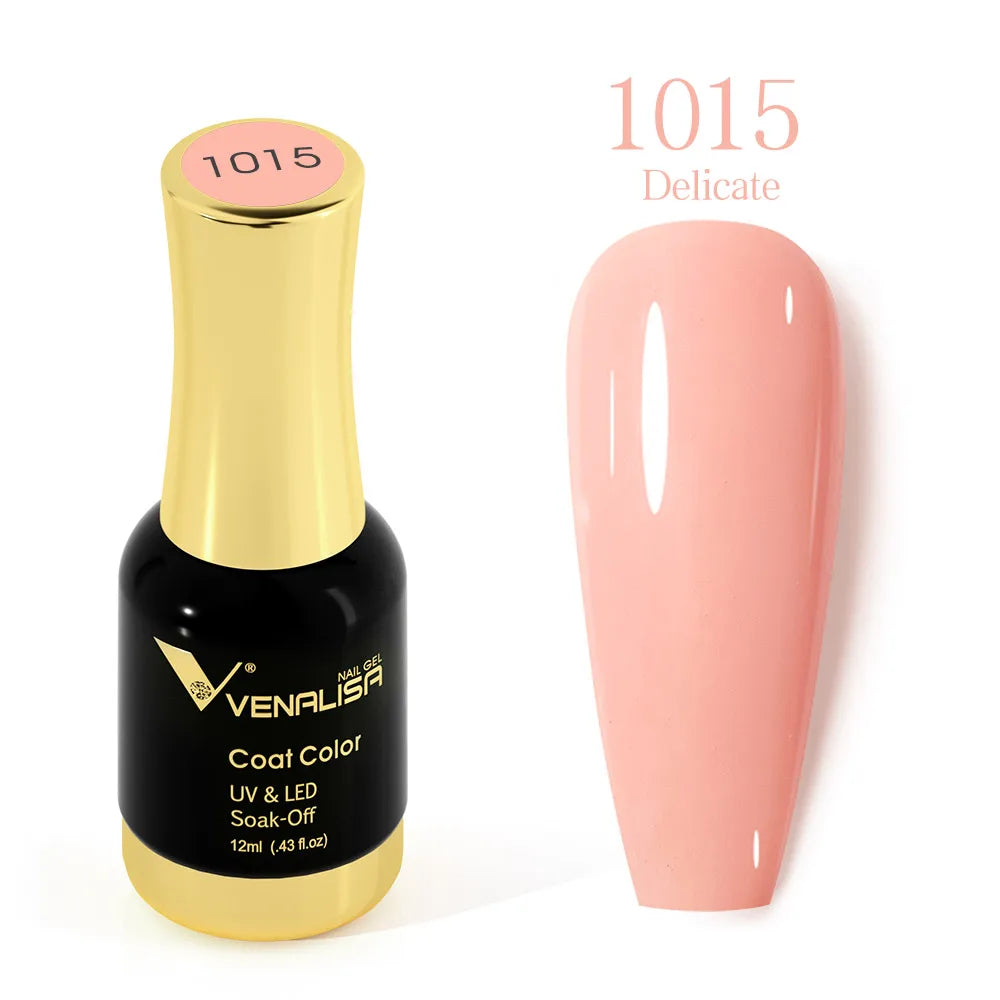#1004 VENALISA Nail Gel Polish Hema TPO Free Semi Permanent Jelly Nude Pink Color Soak Off UV LED Ultra Diamond Varnish 12ml