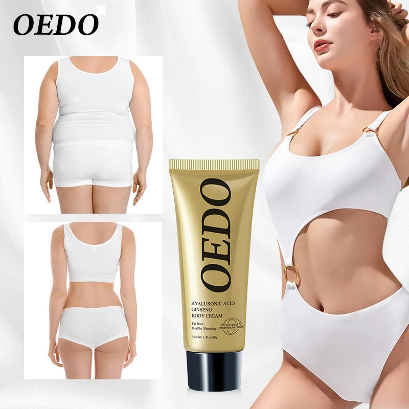 【Local Shipping】Hyaluronic Acid Ginseng Anti Cellulite Shaping Create Body Shaping Cream Fat Burning Belly Skin Tighten Cream