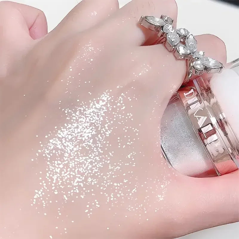 Sparkling Fairy Powder Highlighter -Shimmering Contour Blush for Brightening and Defining Your Features Create a Sparkling Look