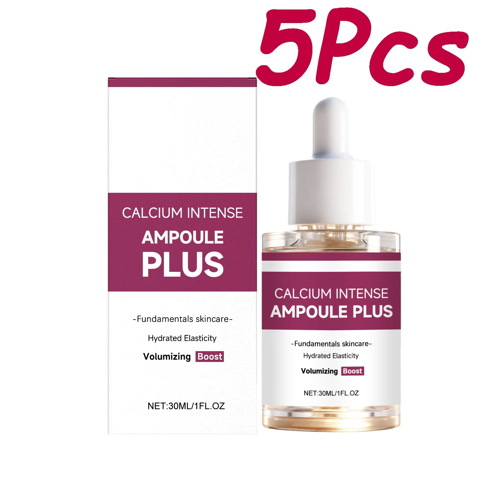 Calcium Intense Ampoule Plus with Collagen Moisturizing Essence Firming Smoothing Brightening Revitalizing Hydrating Face Serum