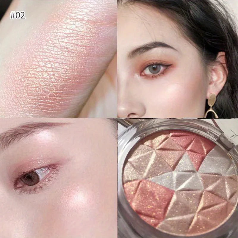 Luxe Glow Highlighter and Bronzer Palette - Ultra-Concentrated Shimmer for Face Body - Long-Lasting & Versatile for Any Occasion