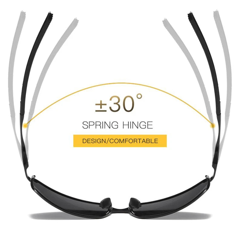 Anti-Glare Square Myopia Sunglasses Men Polarized Fashion Metal Driving Prescription Sun Glasses For Male 0 -0.5 -0.75 To -6.0